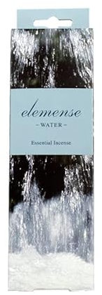 Japanische Räucherstäbchen Elemense 40 Incense Sticks Rauchstäbchen aus Japan aus Natürlichen Stoffen und Ölen Raucharme Low Smoke Stäbchen für Alltag fünf Elemente (Elemense - Wasser)