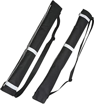 2pcs Black Waterproof Umbrella Cover Large Capacity