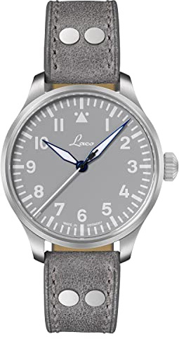 Laco Orologio da aviatore, orologio automatico, cassa in acciaio inox, vetro zaffiro, 5 bar, made in Germany, Damen