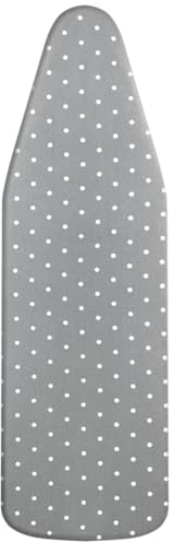 LEEWEITAS Ironing Board Covers, Extra Large Ironing Board Cover with 100% Cotton Top and Thick Padding, Easy Fit and Scorch Resistant (Gray dot, XX-Large)