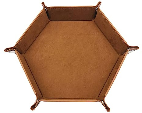Würfelbox | Würfelhalter und Rollmatte | Ständer aus PU-Leder tragbar für Aufbewahrung von Gesellschaftsspielen, Familien-Würfelspielen wie RPG MDN, Geschenk für Geburtstag von Freunden