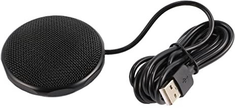 USB Conference Microphone 360 Degree Omnidirectional Pickup for Business Meetings, Compatible with Windows and Os Systems, Portable Desktop Speaker for Video Calls