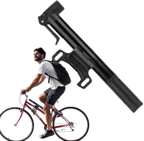 Tragbare Fahrradpumpe, Fahrrad-Luftpumpe, manuelle Reifenluftpumpe, tragbare Reifenpumpe, Hochdruck-Rahmenpumpe für Fahrrad, Mountainbike, Fahrradausrüstung