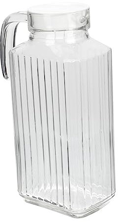 Alipis Pichet À Eau Polyvalent De Capacité En Verre À L'ancienne Pour Hôtel Bureau Maison