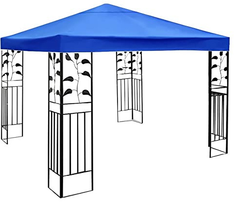 Telo Per Gazebo 3x3 M, Copertura Gazebo Ricambio, In Tessuto Poliestere 200g/m², Impermeabile E Anti-UV (Colore : Blu)