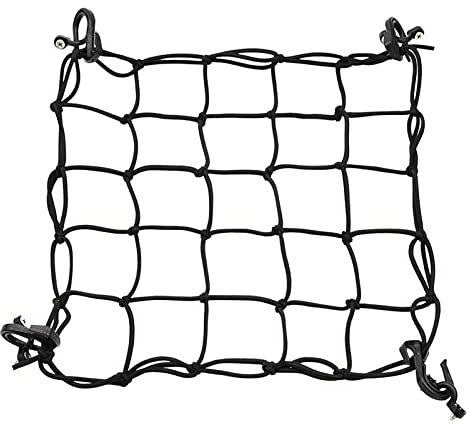 Jemora Kayak Deck Cargo Net with Hooks Pad Eye Board Bungee Net For Canoe Marine Boat Kayak Accessories