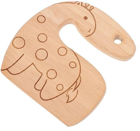 VICASKY 1stück Kreatives Holzspielzeug Für Junge Mädchen Sicherer Kindermesser Cutter Mit Giraffenmuster Für Obst Und Gemüse Für Küchenrollenspiele Holzspielzeug Für Kleinkinder