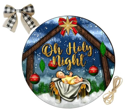MUSISALY 1 Satz Weihnachtsschild zum Aufhängen Weihnachtstürhänger weihnachtsdeko Christmas-Decorations Weihnachtsschild aus Holz Haustürschild aus Holz hölzern