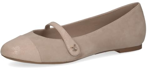 CAPRICE Femme Damen 9-22116-44 Ballerines à lanières, Sable Comb, 38.5 EU