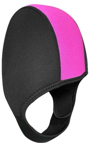 Gorros de Natación para Hombres - Gorro de surf de neopreno ajustable de 2,5 mm - Gorro de baño de neopreno resistente al frío de invierno duradero, gorro de baño elástico profesional para adultos