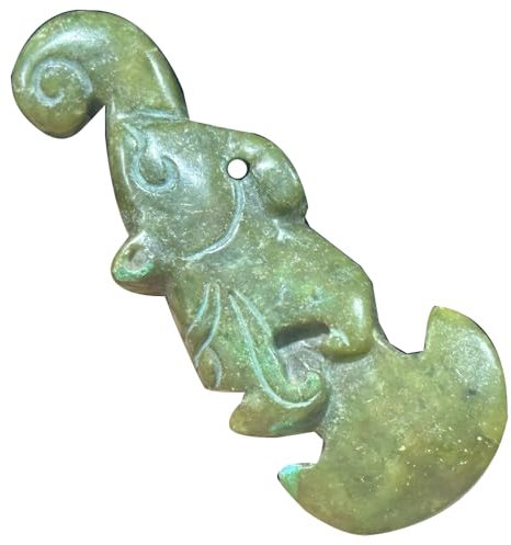 LONDAEE Collezione Antica Pietra di Giada Vecchi Oggetti Ornamenti Pendenti Ascia