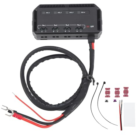 Motorcycle Block Universal 12V 20A High Output and Relay Box Kit with LED Indicator Light for Car and Motorcycle Safety and Durable PC Material Easy Installation