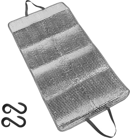 Operitacx Couvercle de Climatisation Extérieur Film Aluminium Housse de Protection pour Unité Extérieure Rayons Solaires et Débris