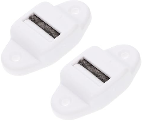 DIKACA Guida Rulli per Tende in Plastico Bianco 2 Pezzi Scorrimento Fluido e Installazione Conveniente per Accessori Tapparelle e Tende