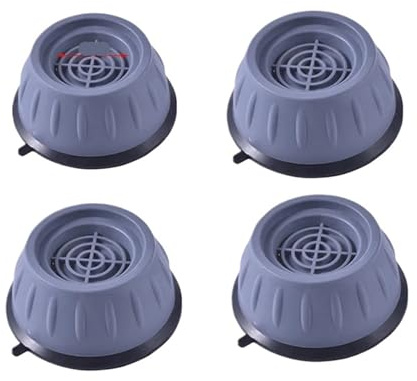 Washing Machine Base Washing Machine Anti Vibration Pads Non-Slip Rubber Leg Feet Support Dampers Stand Furniture Foot Base(4pcs Gray 9cm B)