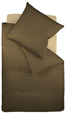 fleuresse 9200 Colours Interlock Jersey Bettwäsche aus 100% Baumwolle, Oekotex Standard 100, Mokka, 135 x 200 cm