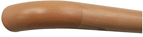 TIBU Corrimano in legno di faggio, 30 – 500 cm, corrimano da parete a parete, per scale, lunghezza 30 cm e estremità in legno curvato