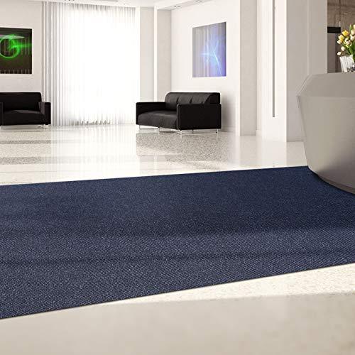 Meisterei Hong Kong - Alfombra antideslizante para la suciedad, se vende por metros, alfombra que atrapa la suciedad, alfombra que atrapa la suciedad, alfombra de cocina (azul, 100 cm x 350 cm)