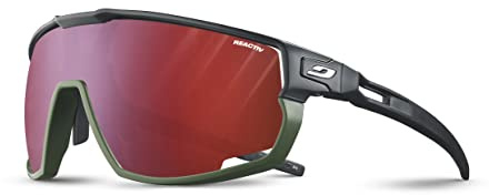 Julbo Men's Rush Sunglasses, Black/Khaki, One Size
