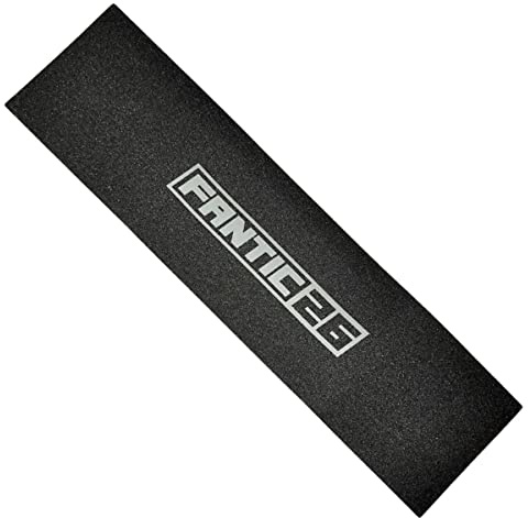 Fantic26 Stunt-Scooter Griptape Ersatz I Park I Kinder I Trick | Tret I Roller I Anti Rutsch Sandpapier 58,5cm I Passend für Decks bis 58,5cm x 15,5cm (Basic Schwarz/Grau)