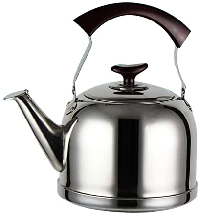 Bouilloire à Flûte Bouilloire Sifflante Bouilloire À Thé 5L Bouilloire Sifflante En Acier Inoxydable Bouteille D'eau À Gaz Bouilloires Camping Sifflet Bouilloire Théières pour Cuisinière Théière avec