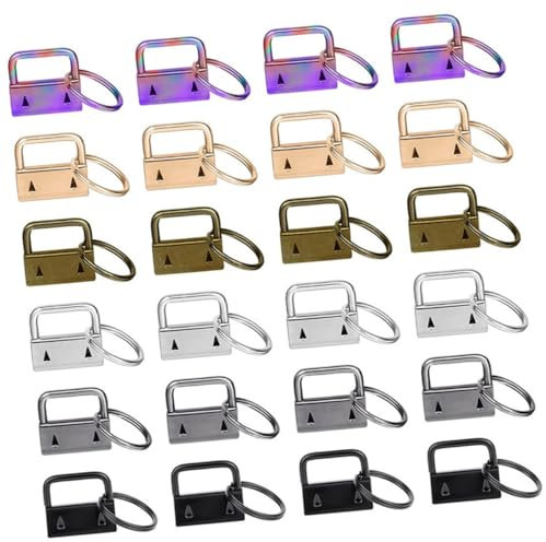 Lurrose 42stücke Schlüsselanhänger Mit Schlüsselband Armbandanhänger Schwanzclip Armbandclip Schlüsselanhänger-hardware Für Diy Handwerk Für Schlüsselbänder Und Gurtbänder Mit
