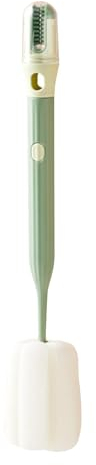 Maciun Flaschenschwamm Bürste, Wasserflasche Cup Schwamm mit verlängertem Griff, Flexible Wasserflasche Reinigungsbürste, Flaschenbürsten, Flaschenreiniger Schwamm für Babyflasche, Tassen, Küche