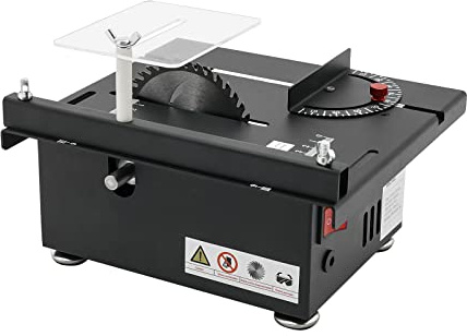 Mini sega da tavolo multifunzione 200 W 10000 giri/min velocità e angolo regolabile per legno plastica acrilico taglio fai da te