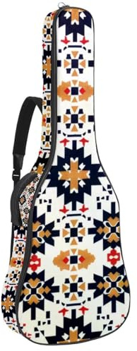 Gitarrentasche in voller Größe, 101,6 cm, 104,4 cm, 106,7 cm, Tragetasche für E-Bass, klassische Gitarre, Galaxie, Weltraum-Konstellation, nahtloses Muster, Mehrfarbig 04, 42.9x16.9x4.7 in, Lässiger