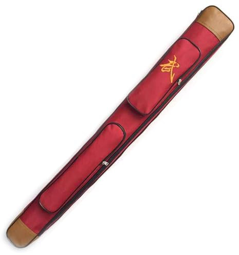 Rote einlagige Schwerttaschen,wasserdichte Schwertaufbewahrungstasche aus Oxford-Stoff,bietet Platz für 1 Schwert,multifunktionaler Rucksack für Katana-Bokken-Tai-Chi-Schwert(100cm,109cm,118cm)