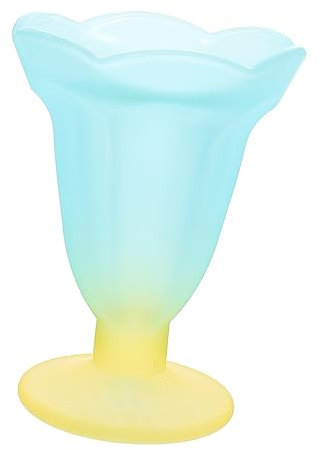 PUYUNA Eisdessertschalen, Dessertbecher, Eisbecher, Puddingbecher, Eisschalen, Mini-Eisbecher, Gläser, bunte Weingläser, klare Trinkgläser, Eishalter, Eisbechergläser, Blau(Blue)