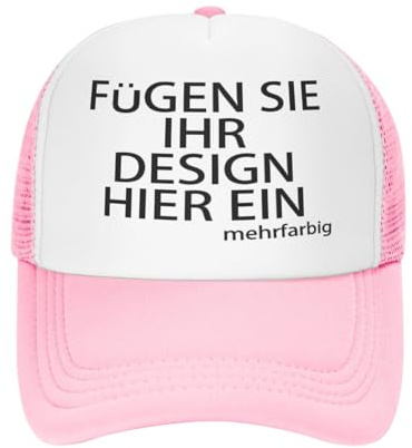 Kustima Basecap personalisiert mit Foto/Logo/Text, Baseball Cap selbst gestalten Verstellbare Trucker-Kappe personalisierte als Geschenk,Mesh Caps Männer Frauen,Snapback Schildkappe Herren Damen