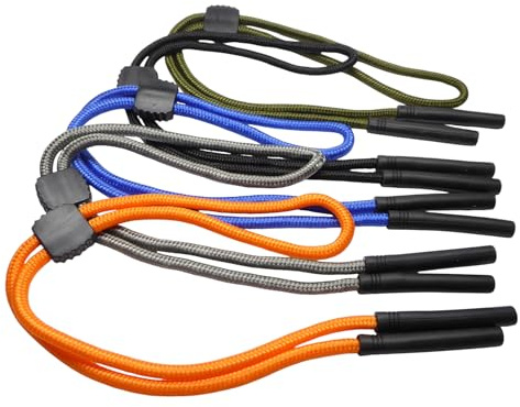 5 Stück Sport Brillenband verstellbar – 64 cm – für Damen, Herren & Kinder – Hochwertiges Nylon & Gummi – Sicherer Halt bei Sport & Outdoor Brillenband für Sonnen- & Lesebrillen