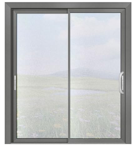 Pellicola Finestra Privacy 40 x 200 cm Anti-Uv, Controllo di Calore, Privacy Pellicola per Vetri Anti-Uv per Ufficio, Soggiorni, bianco opaco