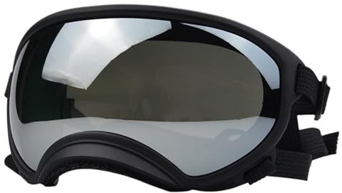 Lunette pour Chien,Lunettes pour Animaux De Compag Lunettes de Soleil for Chiens Taille Moyenne et Grande, imperméables, Coupe-Vent, résistantes à la Neige aux UV(Gray,XL)
