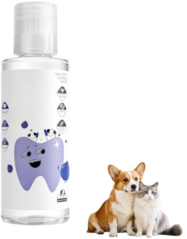 KUIRUNRX® Enjuague Bucal Para Perros, Cuidado Bucal Diario Suave Limpiando Los Dientes Del Perro, Apoyando La Higiene Bucal, Promueve Encías Saludables, 200ML