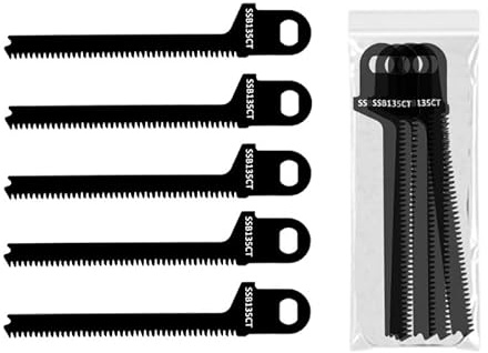 5Pcs SSB135CT 135mm Saw Blades Replacement Compatible with Black & Decker Scorpion FKS890E KS890ECN KS890EK KS890GT KFBES850K KS880 Carbon Steel Saw Cut Blade