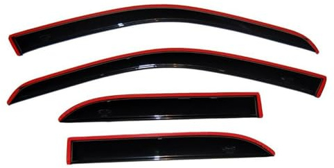 Auto Ventshade [AVS] In-Channel Rain Guards for 2007 - 2011 Dodge Nitro | Window Vent Visors, 4 pcs. - Smoke | 194307