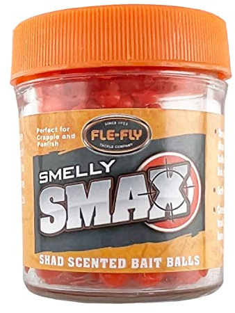 FLE-FLY Smell Smax Scented Bait Balls (Orange) Eggs for Trout, Panfish, Salmon and More