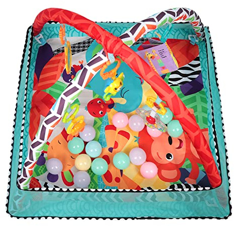 Gimnasio Bebé,Manta Juegos Bebe, Manta Actividades Bebé,Alfombra Sensorial para Bebés, Regalos para Niños y Niñas de 1 a 6-12-24 Meses
