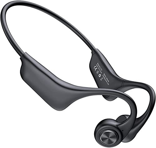 SPUZZO Cuffie sportive a conduzione ossea Cuffie wireless impermeabili con orecchio aperto Microfono integrato, cuffie Bluetooth 5.0 Lettore MP3 Memoria 16G integrata