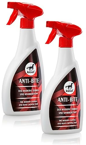RL24 leovet - Anti-BITE Verbiss- & Knabberstopp | Verbissschutz für Pferde | Pferdespray gegen Anknabbern | schützt Bandagen, Mähne, Schweif & Holz | 2 x 550 ml Sprühflasche (2er Set)