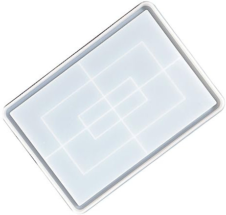 COHEALI Palettenform Silikonplatte Plattenguss Formen Für Wimpernhalter Silikonformen Silikon Rollbrett Gießen Von Schmuckschalen Gießformen Aus Harz Achterbahn Kieselgel Antihaft Weiß