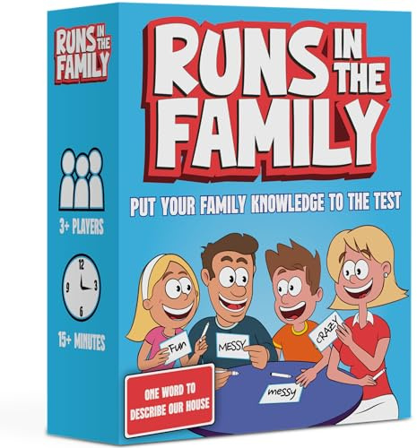 Runs in The Family: Fun Board Games for Family Night - Think Like Your Fam Would - Games for Kids-Adults