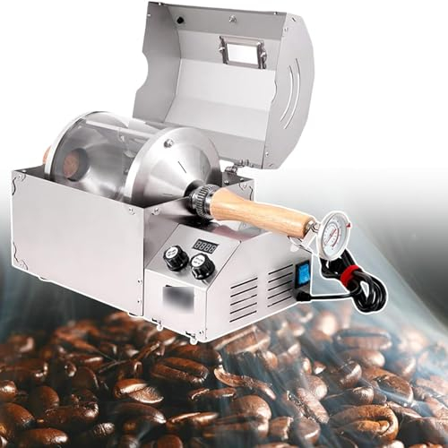 CGLYYDS Macchina per torrefattore di caffè con Timer, Chicchi di caffè elettrici da 800 g, torrefate, Macchina per arrosti da 1200 W Home torrefate, casserie caffè, caffettiera