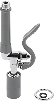 Pre Rinse Spray Valve Commercial Faucet Sprayer, High Pressure Dish Sprayer Nozzle with Ergonomic Handle
