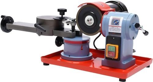 Sägeblatt Schleifmaschine, Sägeblattschärfgerät 80-700mm 250W mit 4 M8 Flache Pads 5 Sägezentrierungen Einstellbare Geschwindigkeit