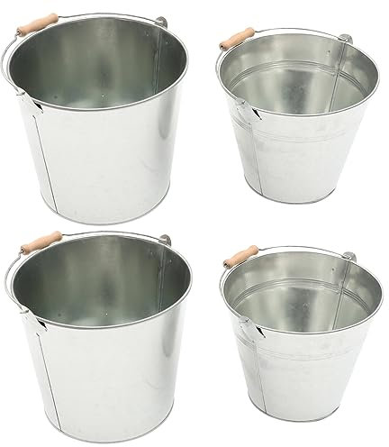 IMIKEYA 2stücke Kaminascheeimer Eisenkaminascheeimer Kohleneimer Für Kamin Metallascheeimer Metalleimer Für Kaminasche Kamineimer Für Kamineimer Fetteimer Für Grill Fetteimer