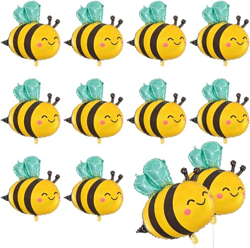 Lot de 10 ballons en aluminium, ballons en forme d'animaux, ballons de fête prénatale, ballons mignons, ballons de fête, ballons au design créatif, ballons pour enfants, ballons amusants