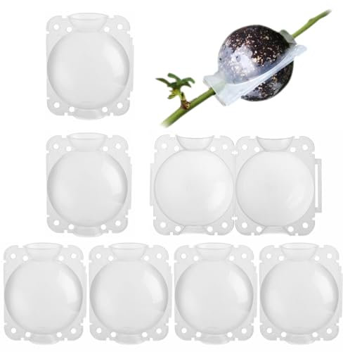 Tkxjry 6 Pezzi Contenitori per Radici delle Piante, 8 CM Scatola Coltivazione Radici Piante, 250 ml Dispositivo di Radicamento delle Piante, Propagatori Alta Pressione, per Innesto e Radicamento
